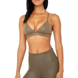 Alo Yoga faux leather bra